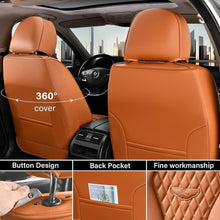 Load image into Gallery viewer, Coverado Front and Back Seat Covers for Cars Premium Leatherette Auto Seat Protectors Water Resistant Universal Fit
