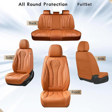 Load image into Gallery viewer, Coverado Front and Back Seat Covers for Cars Premium Leatherette Auto Seat Protectors Water Resistant Universal Fit