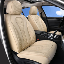 Load image into Gallery viewer, Coverado All Beige Seat Covers Tan Color Driver and Passenger Car Seat Protectors Auto Universal Fit