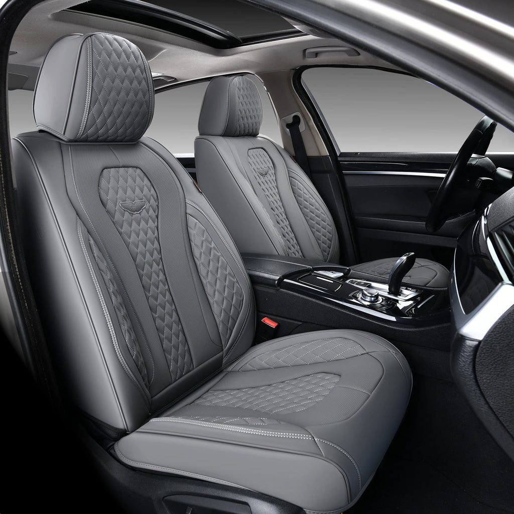 2 Seats Coverado Front Driver Passenger Premium Leather Front Car Seat Covers Water Resistant Luxury Auto Seat Protectors Universal Fit (Copy)