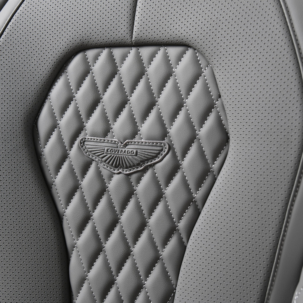 2 Seats Coverado Front Driver Passenger Premium Leather Front Car Seat Covers Water Resistant Luxury Auto Seat Protectors Universal Fit (Copy)