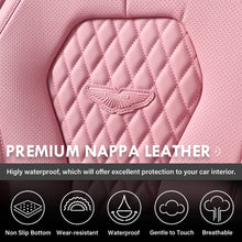 Load image into Gallery viewer, Coverado 2 Seats Front Driver Passenger Premium Leather Front Car Seat Covers Water Resistant Luxury Auto Seat Protectors Universal Fit