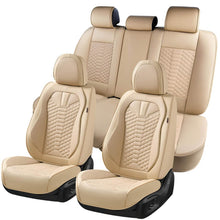 Load image into Gallery viewer, 5 Seats Coverado Car Leather Seat Covers Fashion Front and Rear Leatherette Full Set Water Resistant Universal Fit