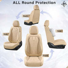 Load image into Gallery viewer, 5 Seats Coverado Car Leather Seat Covers Fashion Front and Rear Leatherette Full Set Water Resistant Universal Fit