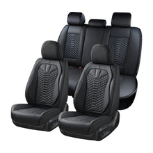 Load image into Gallery viewer, Coverado 5 Seats Faux Leather Front and Rear Seat Covers Full Set Water Resistant Universal Fit