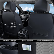 Load image into Gallery viewer, 5 Seats Coverado Car Leather Seat Covers Fashion Front and Rear Leatherette Full Set Water Resistant Universal Fit