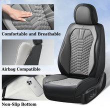 Load image into Gallery viewer, 5 Seats Coverado Car Leather Seat Covers Fashion Front and Rear Leatherette Full Set Water Resistant Universal Fit