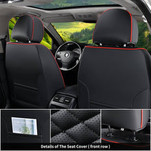 Load image into Gallery viewer, Coverado 5 Seats Faux Leather Front and Rear Seat Covers Full Set Water Resistant Universal Fit