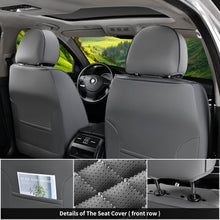 Load image into Gallery viewer, Coverado 5 Seats Faux Leather Front and Rear Seat Covers Full Set Water Resistant Universal Fit