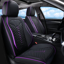 Load image into Gallery viewer, 5 Seats Coverado Car Leather Seat Covers Fashion Front and Rear Leatherette Full Set Water Resistant Universal Fit