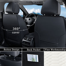 Load image into Gallery viewer, 5 Seats Coverado Car Leather Seat Covers Fashion Front and Rear Leatherette Full Set Water Resistant Universal Fit
