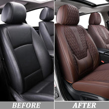 Load image into Gallery viewer, 5 Seats Coverado Auto Seat Covers Premium Leather Waterproof Full Set Front and Rear Car Seat Protectors Interior Accessories Universal Fit
