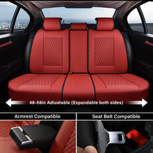 Load image into Gallery viewer, Coverado 5 Seats Full Set Car Seat Covers Universal Fit Premium Leather Waterproof Front and Back Auto Seat Protectors