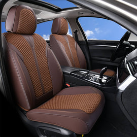 50% OFF🔥🔥 Coverado Seats Full Set Seat Covers Leather & PE Technology Universal Fit