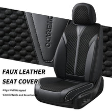 Load image into Gallery viewer, Coverado Front Seat Covers 2 Pieces Leather &amp; PE Technology Universal Fit