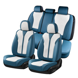 50% OFF🔥🔥 Coverado Seats Full Set Seat Covers Leather & PE Technology Universal Fit