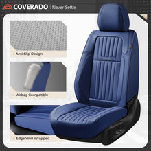 Load image into Gallery viewer, Coverado Leather Front and Back Seat Covers Fashion Water Resistant Auto Seat Protectors Universal Fit
