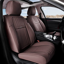 Load image into Gallery viewer, Coverado Leather Front and Back Seat Covers Fashion Water Resistant Auto Seat Protectors Universal Fit