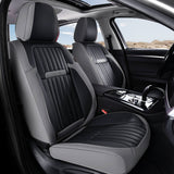 Coverado Front Leather Car Seat Covers Fashion Water Resistant Auto Seat Cover Universal Fit