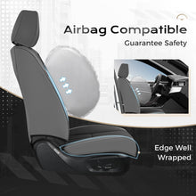 Load image into Gallery viewer, Coverado Leather Front and Back Seat Covers Fashion Water Resistant Auto Seat Protectors Universal Fit