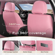 Load image into Gallery viewer, Coverado Leather Front and Back Seat Covers Fashion Water Resistant Auto Seat Protectors Universal Fit