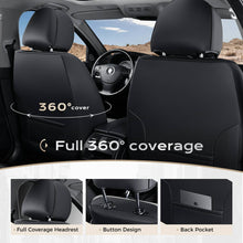 Load image into Gallery viewer, Coverado Leather Front and Back Seat Covers Fashion Water Resistant Auto Seat Protectors Universal Fit