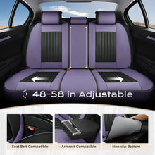 Load image into Gallery viewer, Coverado Leather Front and Back Seat Covers Fashion Water Resistant Auto Seat Protectors Universal Fit