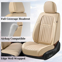 Load image into Gallery viewer, Coverado 5-Seat Leather Full Set Front Rear Seat Covers Fashion Water Resistant Auto Seat Protectors Universal Fit