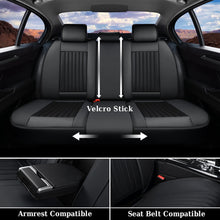 Load image into Gallery viewer, Coverado 5-Seat Leather Full Set Front Rear Seat Covers Fashion Water Resistant Auto Seat Protectors Universal Fit