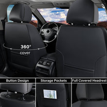 Load image into Gallery viewer, Coverado 5-Seat Leather Full Set Front Rear Seat Covers Fashion Water Resistant Auto Seat Protectors Universal Fit