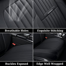 Load image into Gallery viewer, Coverado 5-Seat Leather Full Set Front Rear Seat Covers Fashion Water Resistant Auto Seat Protectors Universal Fit