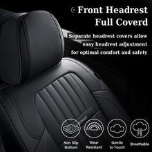 Load image into Gallery viewer, Coverado 5-Seat Leather Full Set Front Rear Seat Covers Fashion Water Resistant Auto Seat Protectors Universal Fit