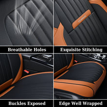 Load image into Gallery viewer, Coverado 5-Seat Leather Full Set Front Rear Seat Covers Fashion Water Resistant Auto Seat Protectors Universal Fit