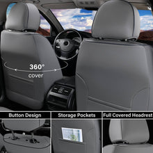 Load image into Gallery viewer, Coverado 5-Seat Leather Full Set Front Rear Seat Covers Fashion Water Resistant Auto Seat Protectors Universal Fit