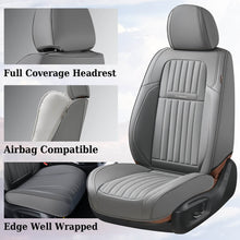 Load image into Gallery viewer, Coverado 5-Seat Leather Full Set Front Rear Seat Covers Fashion Water Resistant Auto Seat Protectors Universal Fit