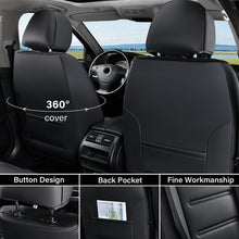 Load image into Gallery viewer, Coverado 5 Seats Car Seat Covers Full Set Premium Leather Seat Protector Universal Fit