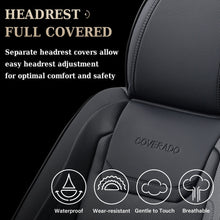 Load image into Gallery viewer, Coverado 5 Seats Car Seat Covers Full Set Premium Leather Seat Protector Universal Fit
