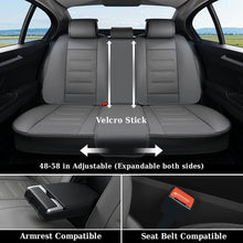 Load image into Gallery viewer, Coverado 5 Seats Car Seat Covers Full Set Premium Leather Seat Protector Universal Fit