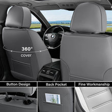 Load image into Gallery viewer, Coverado 5 Seats Car Seat Covers Full Set Premium Leather Seat Protector Universal Fit
