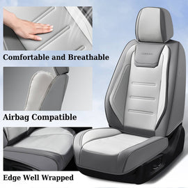 2 Seats Front Set Coverado Car Seat Covers Premium Leather Seat Protector Universal Fit