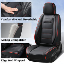 Load image into Gallery viewer, Coverado 5 Seats Car Seat Covers Full Set Premium Leather Seat Protector Universal Fit