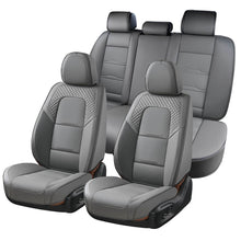 Load image into Gallery viewer, Coverado 5 Seats Full Set Front Rear Seat Covers Faux Leather Stylish Breathable Auto Seat Protectors Universal Fit