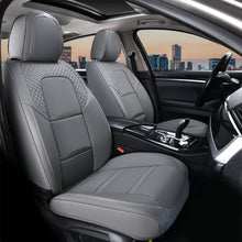Load image into Gallery viewer, Coverado 5 Seats Full Set Front Rear Seat Covers Faux Leather Stylish Breathable Auto Seat Protectors Universal Fit