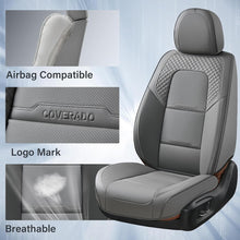 Load image into Gallery viewer, Coverado 5 Seats Full Set Front Rear Seat Covers Faux Leather Stylish Breathable Auto Seat Protectors Universal Fit