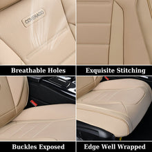 Load image into Gallery viewer, Coverado 5 Seat Full Set Car Seat Covers Premium Leather Front Rear Auto Seat Protectors Universal Fit