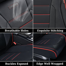 Load image into Gallery viewer, Coverado 5 Seat Full Set Car Seat Covers Premium Leather Front Rear Auto Seat Protectors Universal Fit