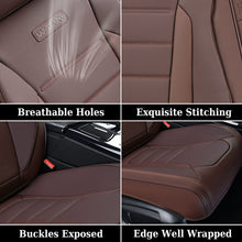 Load image into Gallery viewer, Coverado 5 Seat Full Set Car Seat Covers Premium Leather Front Rear Auto Seat Protectors Universal Fit