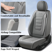Load image into Gallery viewer, Coverado 5 Seat Full Set Car Seat Covers Premium Leather Front Rear Auto Seat Protectors Universal Fit
