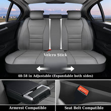 Load image into Gallery viewer, Coverado 5 Seat Full Set Car Seat Covers Premium Leather Front Rear Auto Seat Protectors Universal Fit