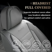 Load image into Gallery viewer, Coverado 5 Seat Full Set Car Seat Covers Premium Leather Front Rear Auto Seat Protectors Universal Fit